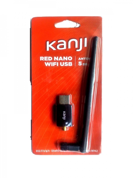 Adap. USB Wifi  KANJI  WS N150MBPS c/5Dbi